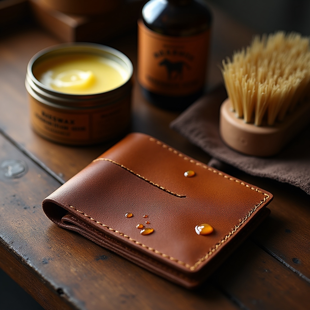 Leather care products and demonstration