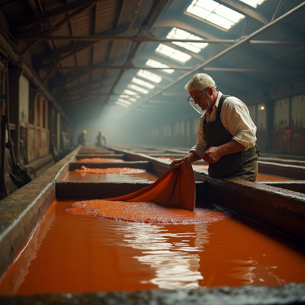 Sustainable leather tannery operations